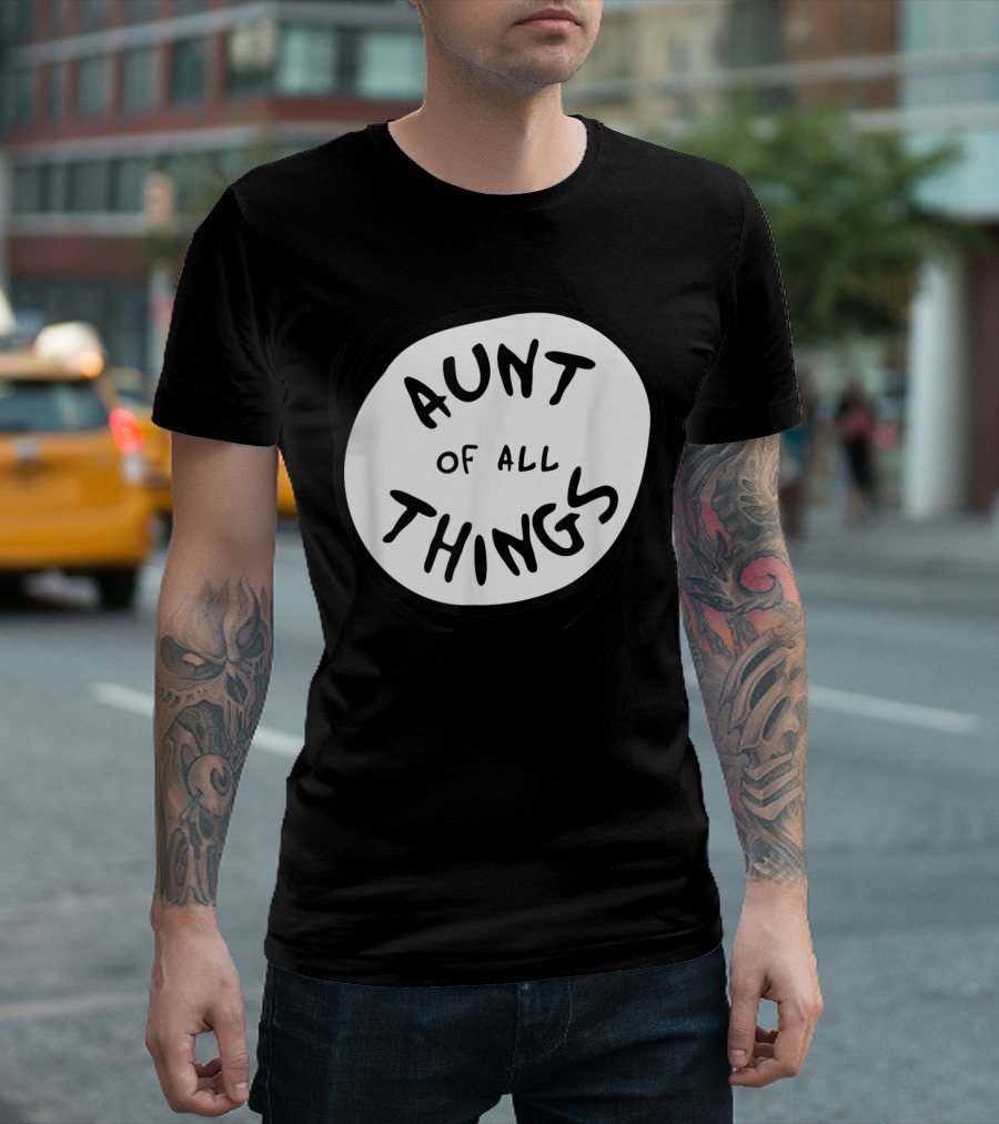 Dr. Seuss Aunt Of All Things Emblem Red Iconic Phrase T-Shirt