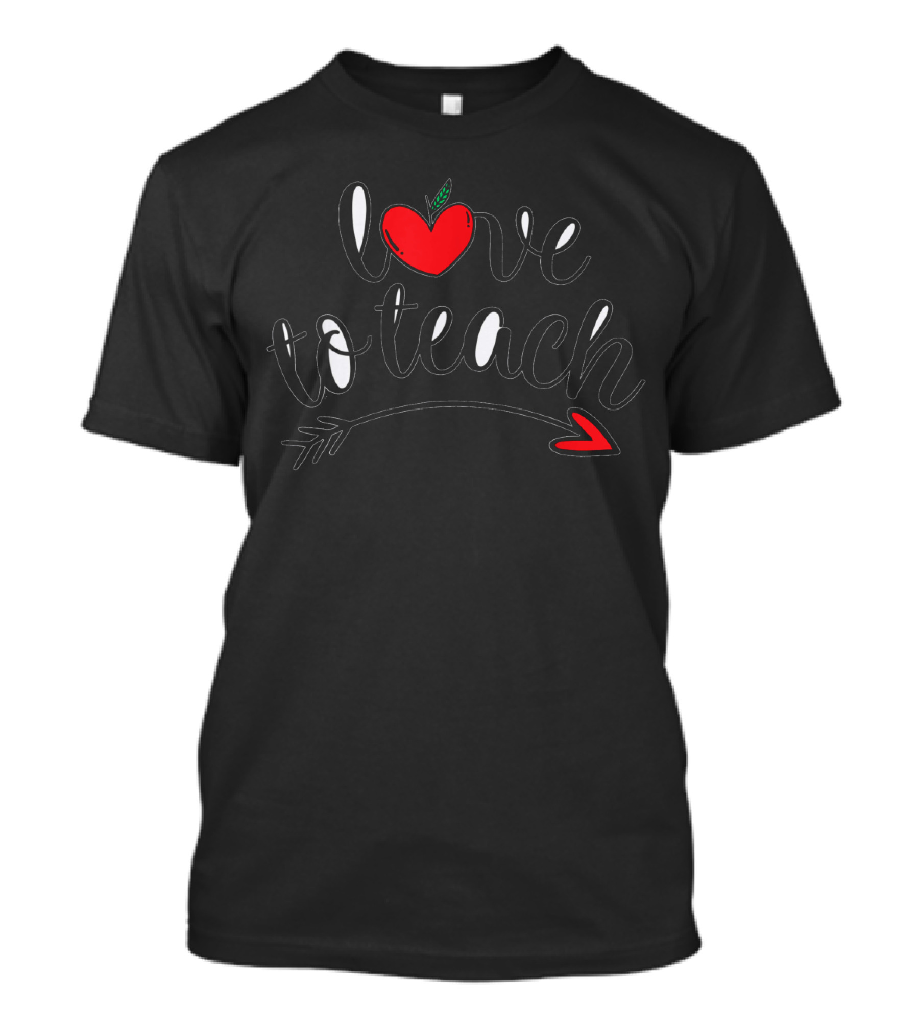 Love To Teach Valentine's Day For Teachers Heart Arrow T-Shirt