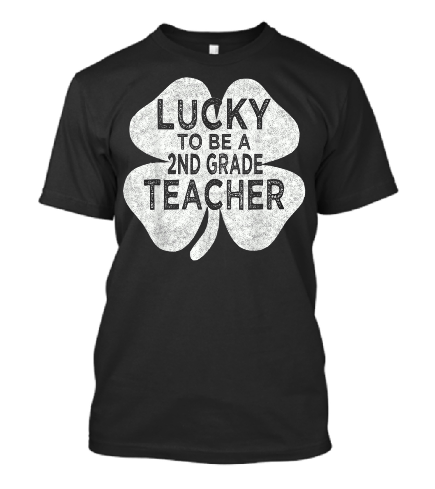 Lucky To Be A 2nd Grade Teacher Vintage Shamrock T-Shirt