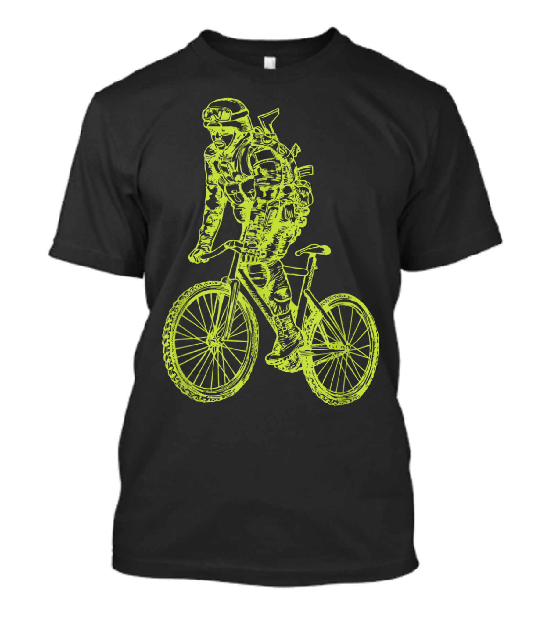 Seembo Soldier Bicycling Biker Cycling Bicycle T-Shirt