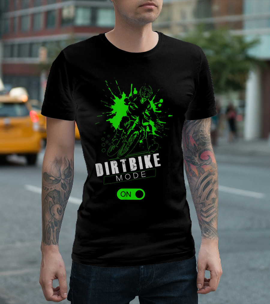 Dirtbike Mode On Youth Racing Rider Motocross Dirt Biker T-Shirt