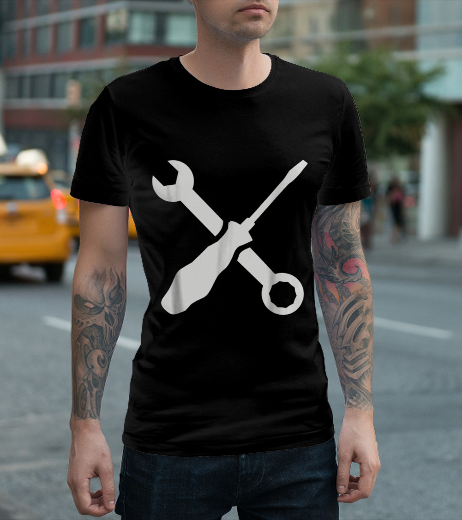Crossed Screw Wrench And Screwdriver T-Shirt