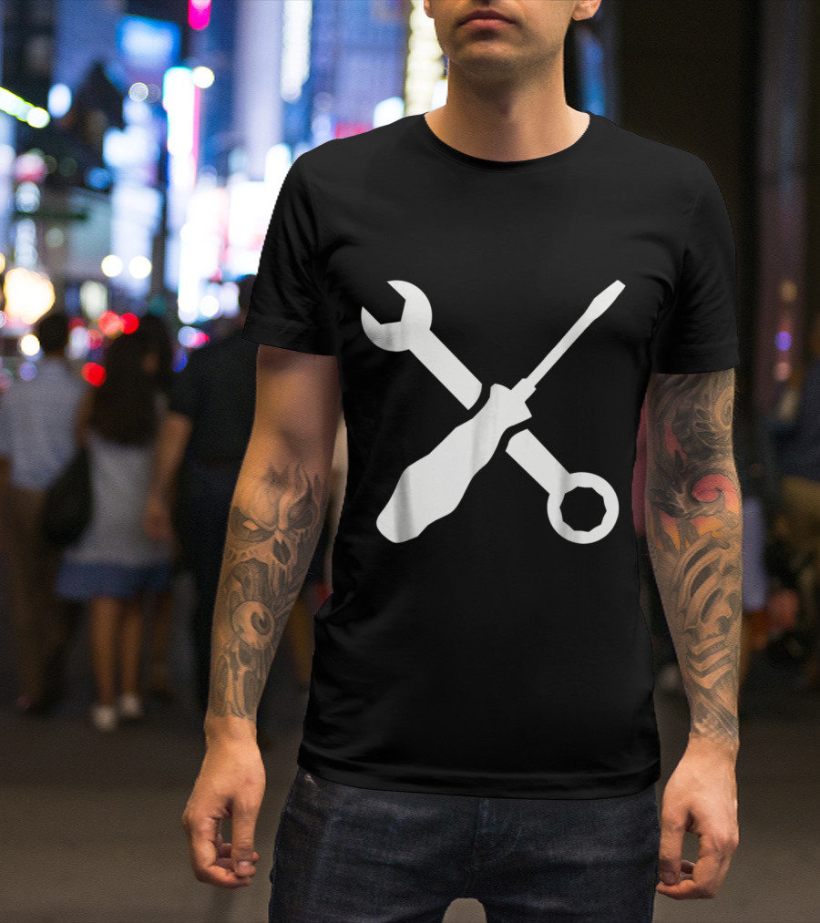 Crossed Screw Wrench And Screwdriver T-Shirt
