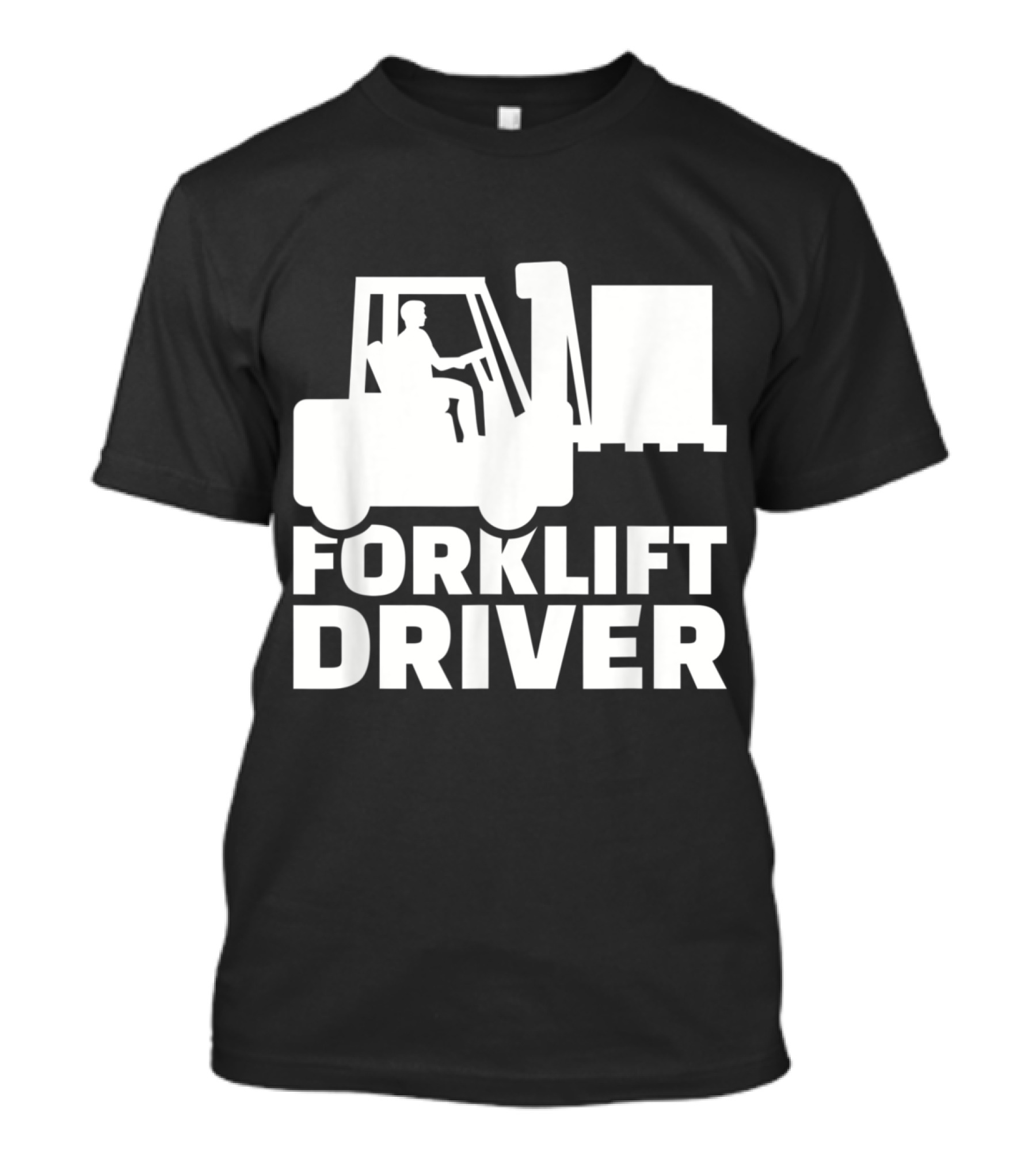 Forklift Driver Silhouette Operator With Forklift Truck And Pallet T-Shirt