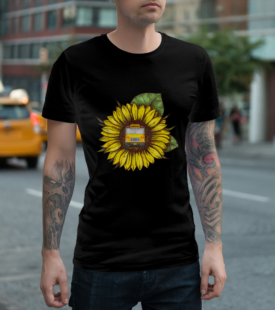 Sunflower School Bus Drivers' Appreciation T-Shirt