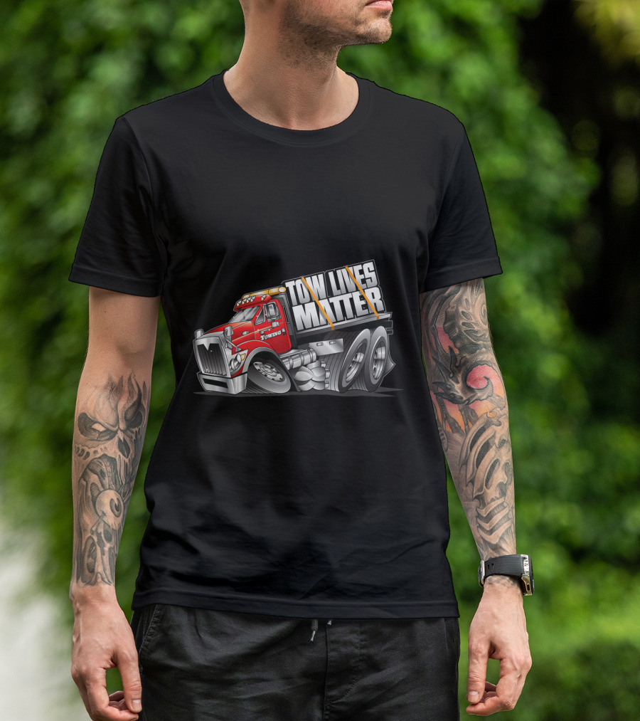 Tow Lives Matter Rollback Driver Truck Towing T-Shirt