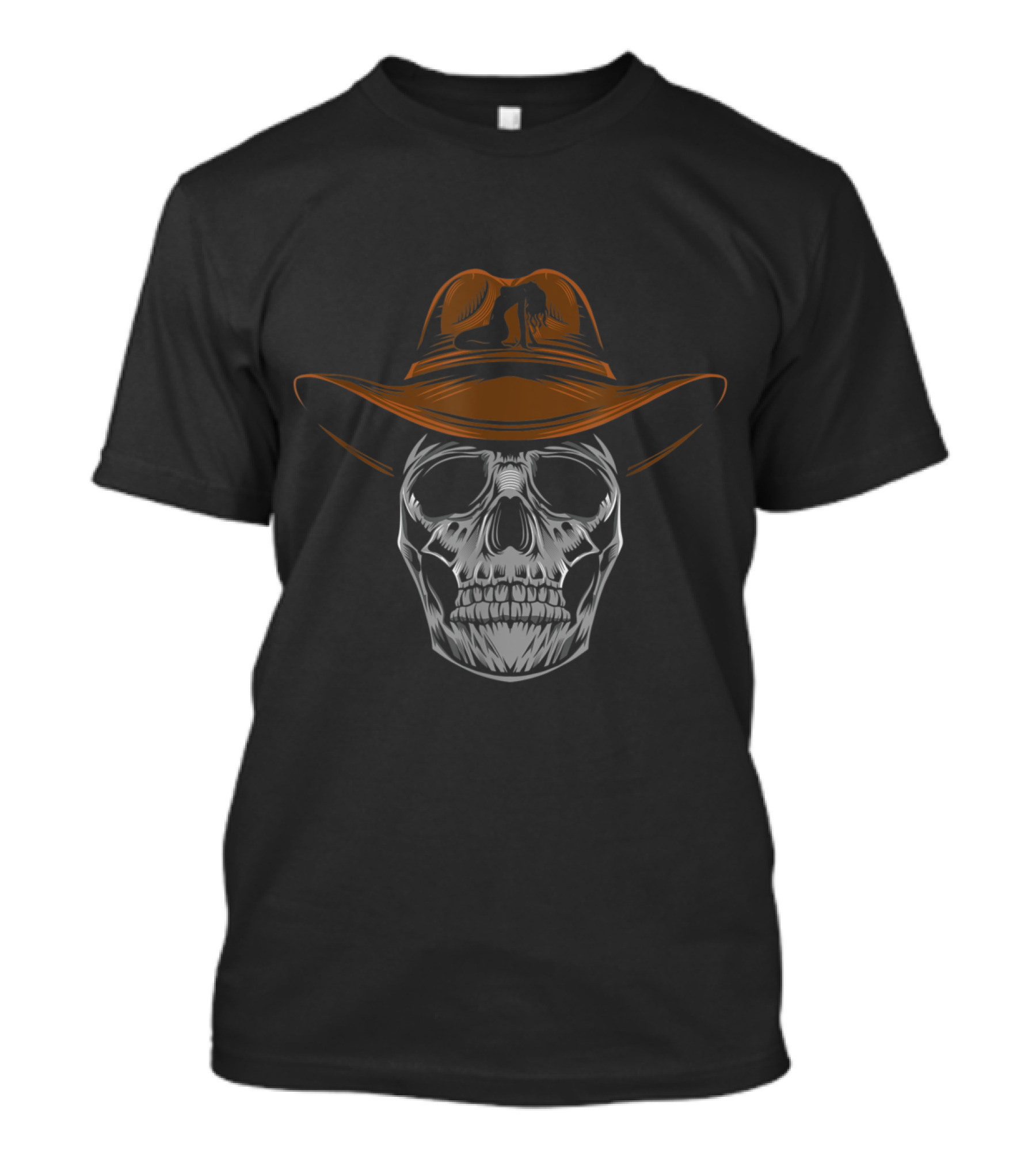 Trucker Skull With Cowboy Hat Truck Driver Trucks Truckers T-Shirt