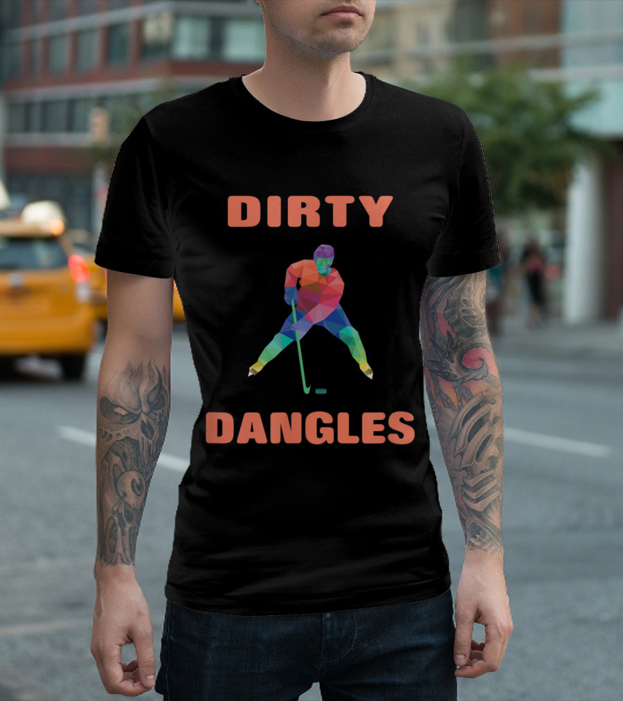 Dirty Dangles Beer League Funny Hockey Player T-Shirt
