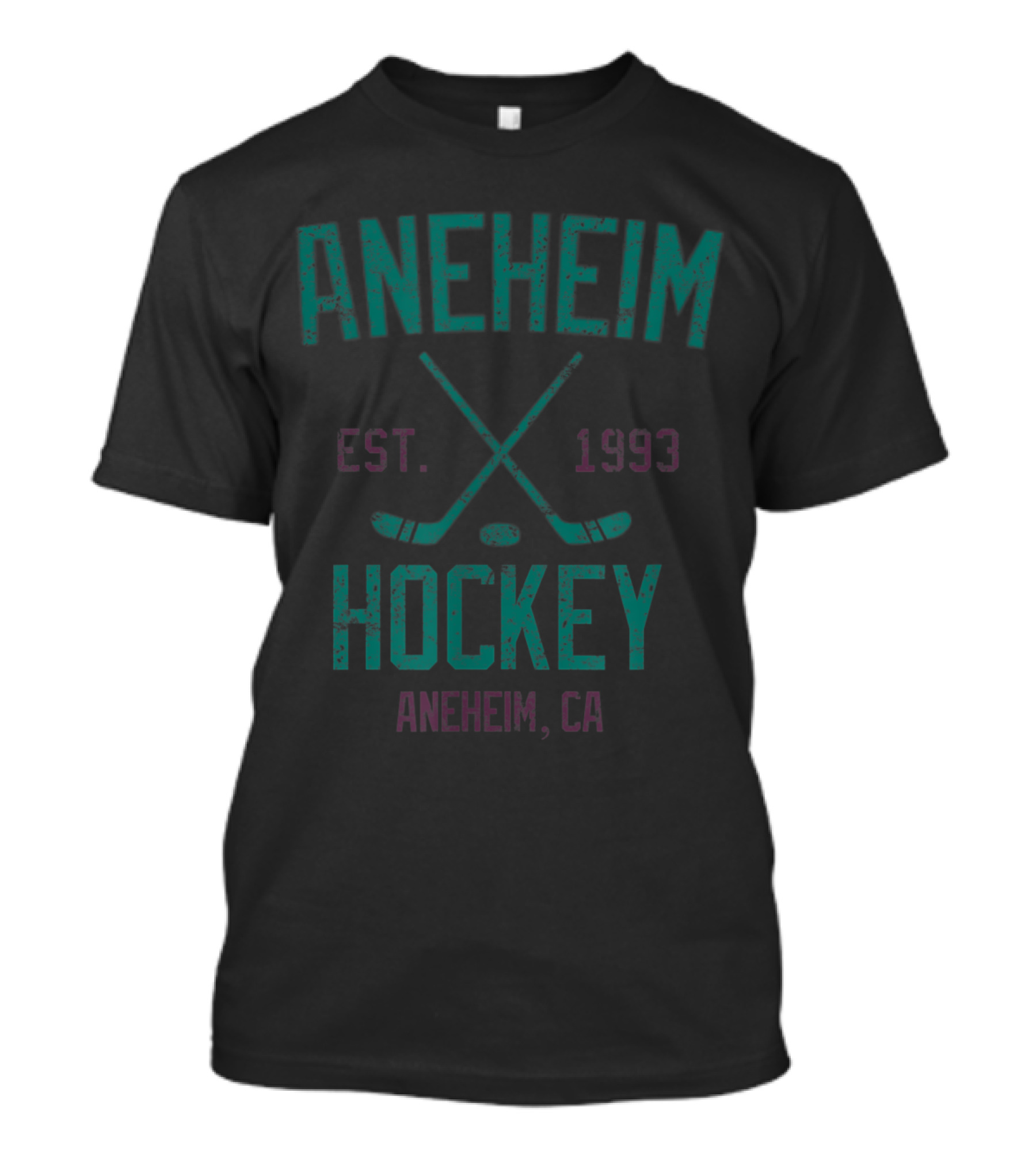 Anaheim Hockey Est. 1993 Anaheim CA Vintage T-Shirt
