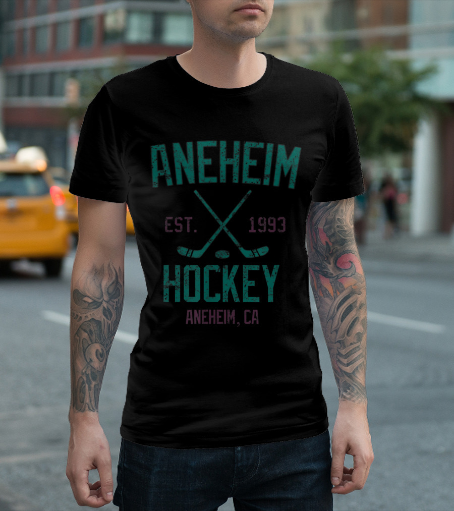 Anaheim Hockey Est. 1993 Anaheim CA Vintage T-Shirt