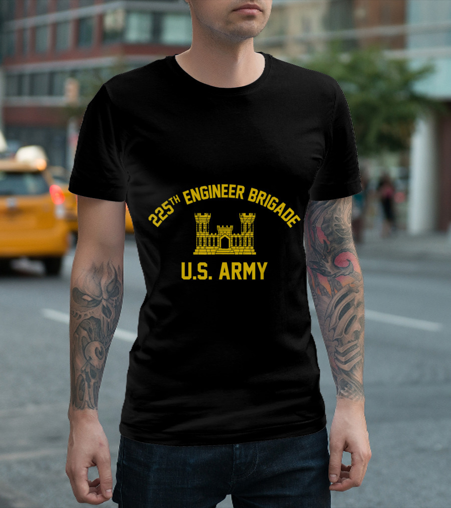 225th Engineer Brigade U.S. Army Castle T-Shirt