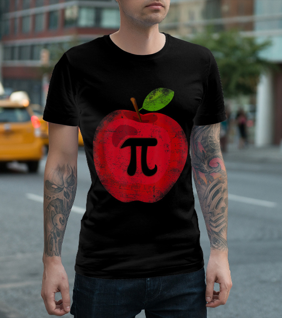 Apple Pi 3.14 Day Math Lover Teacher Student T-Shirt