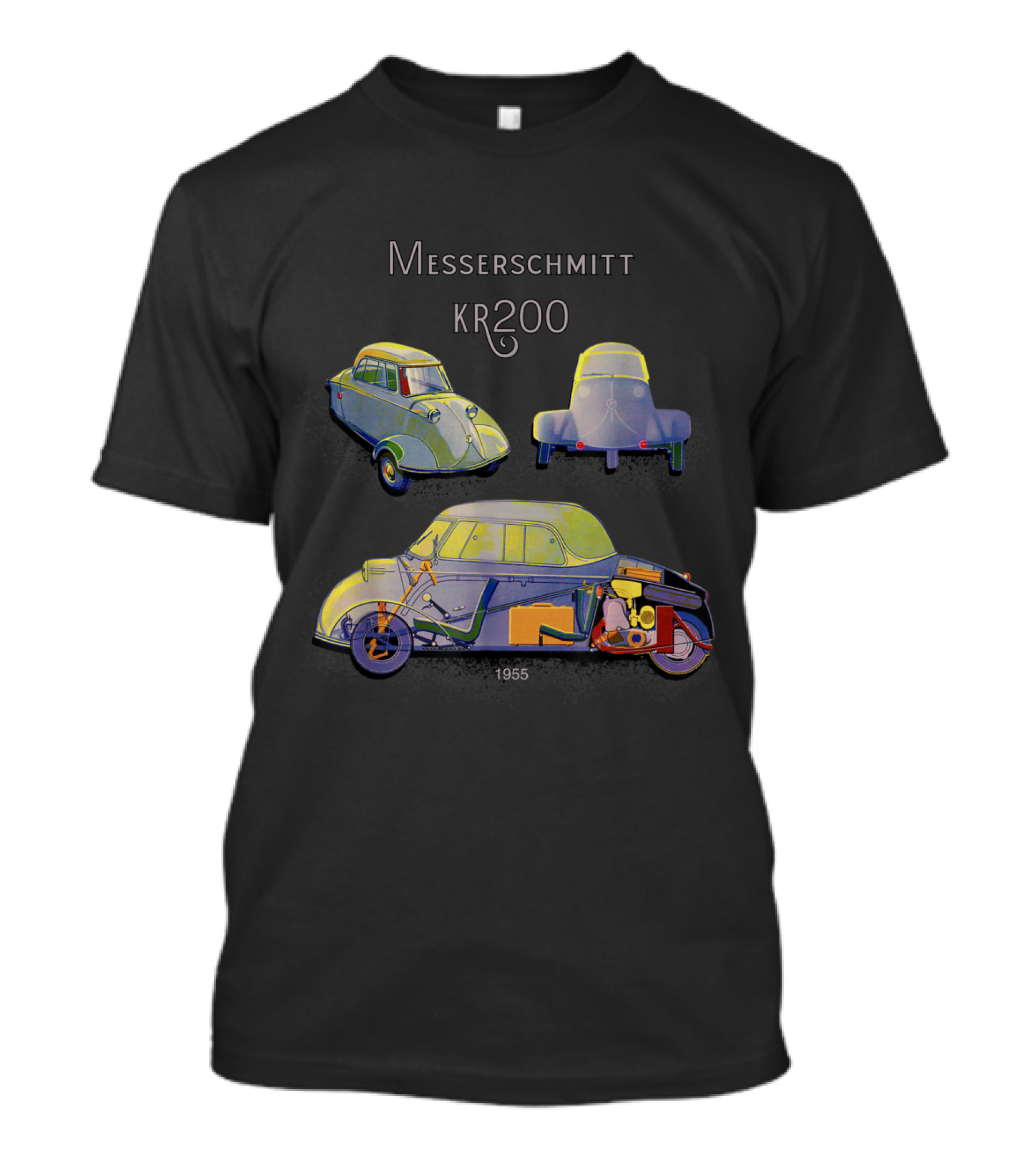 Messerschmitt KR200 1955 Three Views T-Shirt