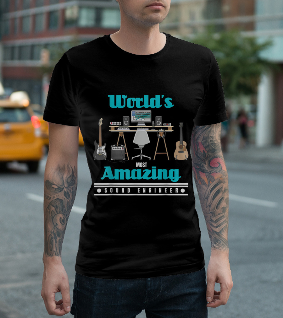 World's Most Amazing Sound Engineer Audio Studio Setup T-Shirt
