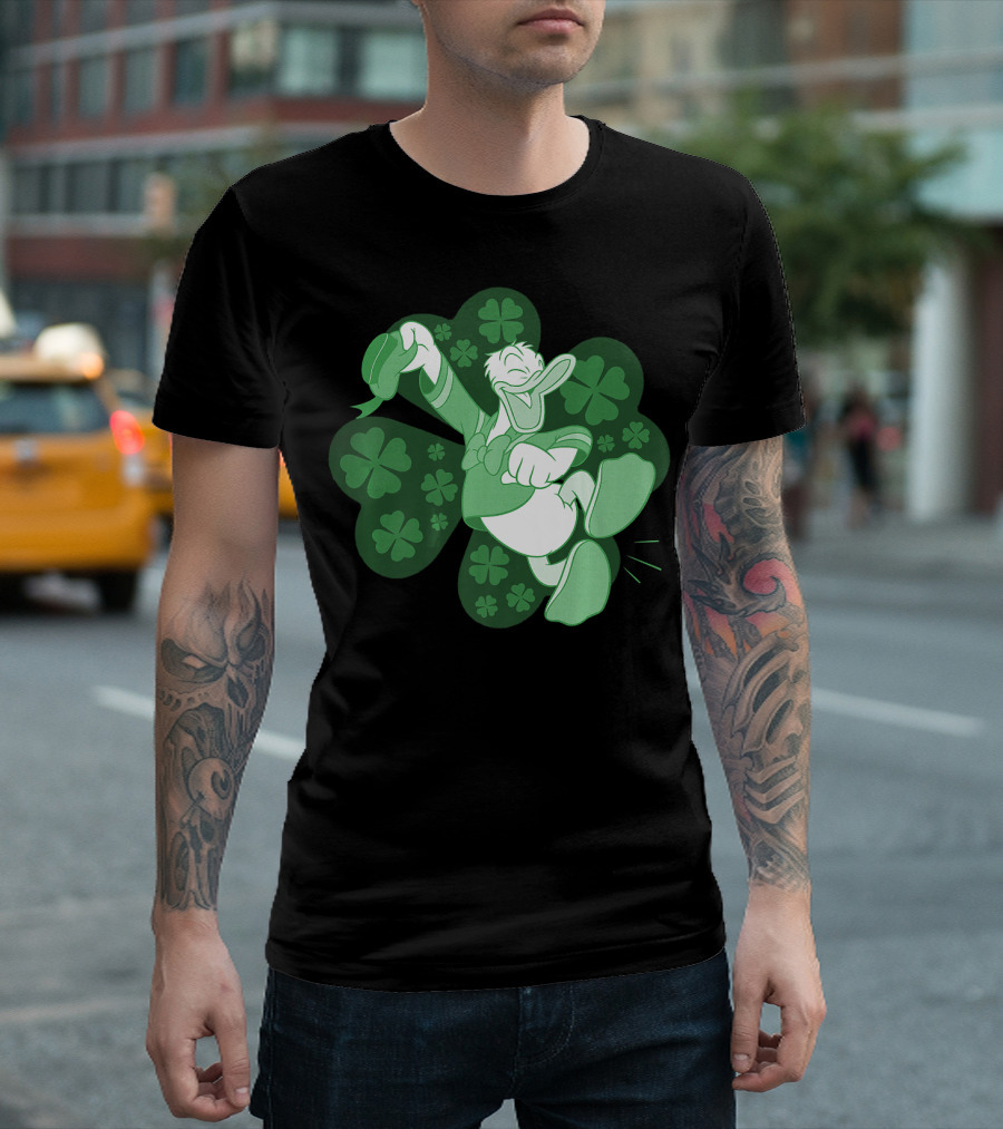 Disney Mickey And Friends Donald Duck Four-Leaf Clover T-Shirt