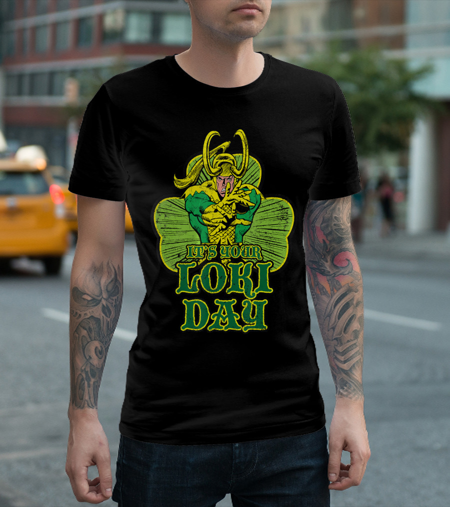 It's Your Loki Day Marvel Shamrock Mischief T-Shirt