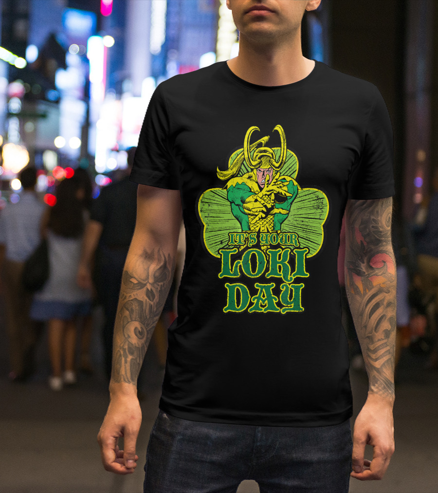 It's Your Loki Day Marvel Shamrock Mischief T-Shirt