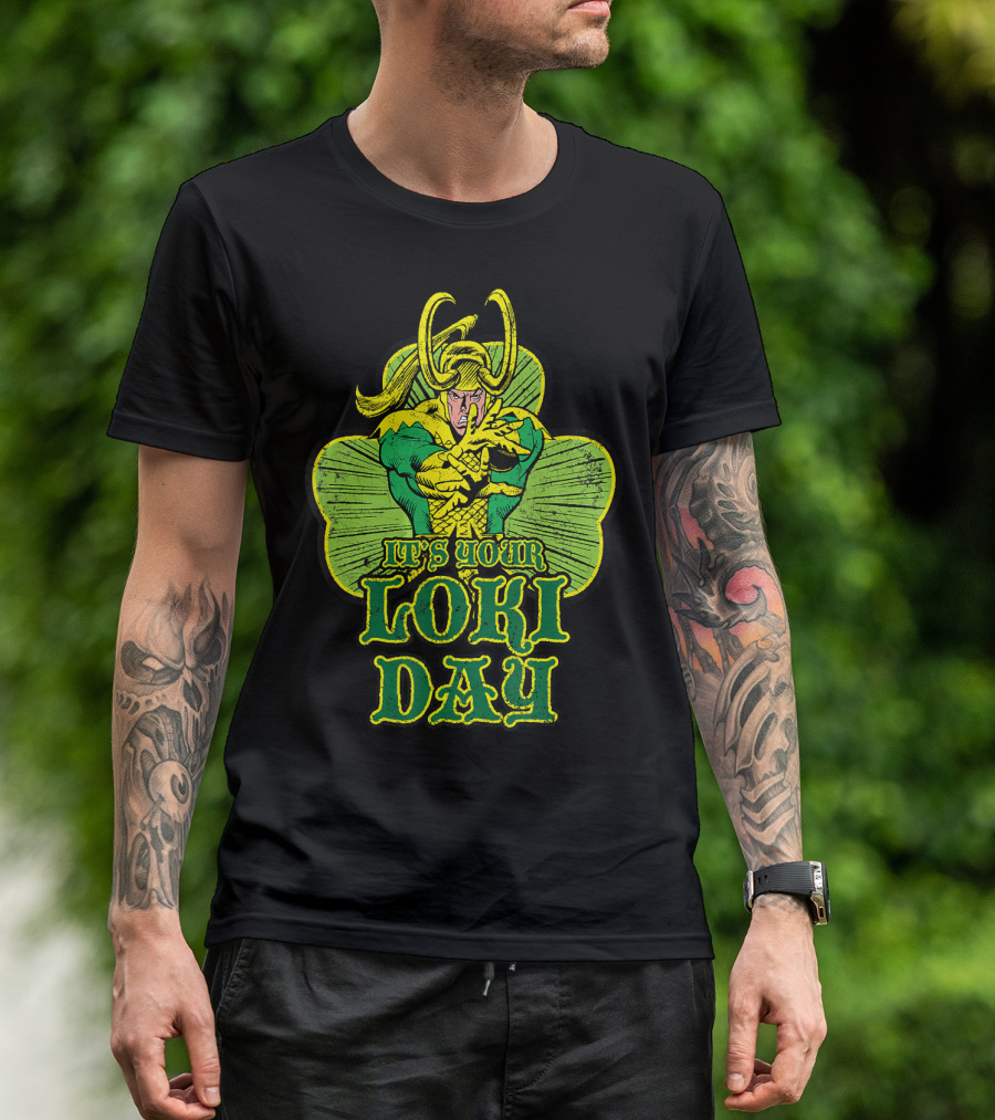 It's Your Loki Day Marvel Shamrock Mischief T-Shirt