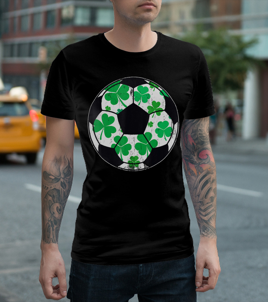 Shamrock Soccer Ball St Patrick's Day T-Shirt