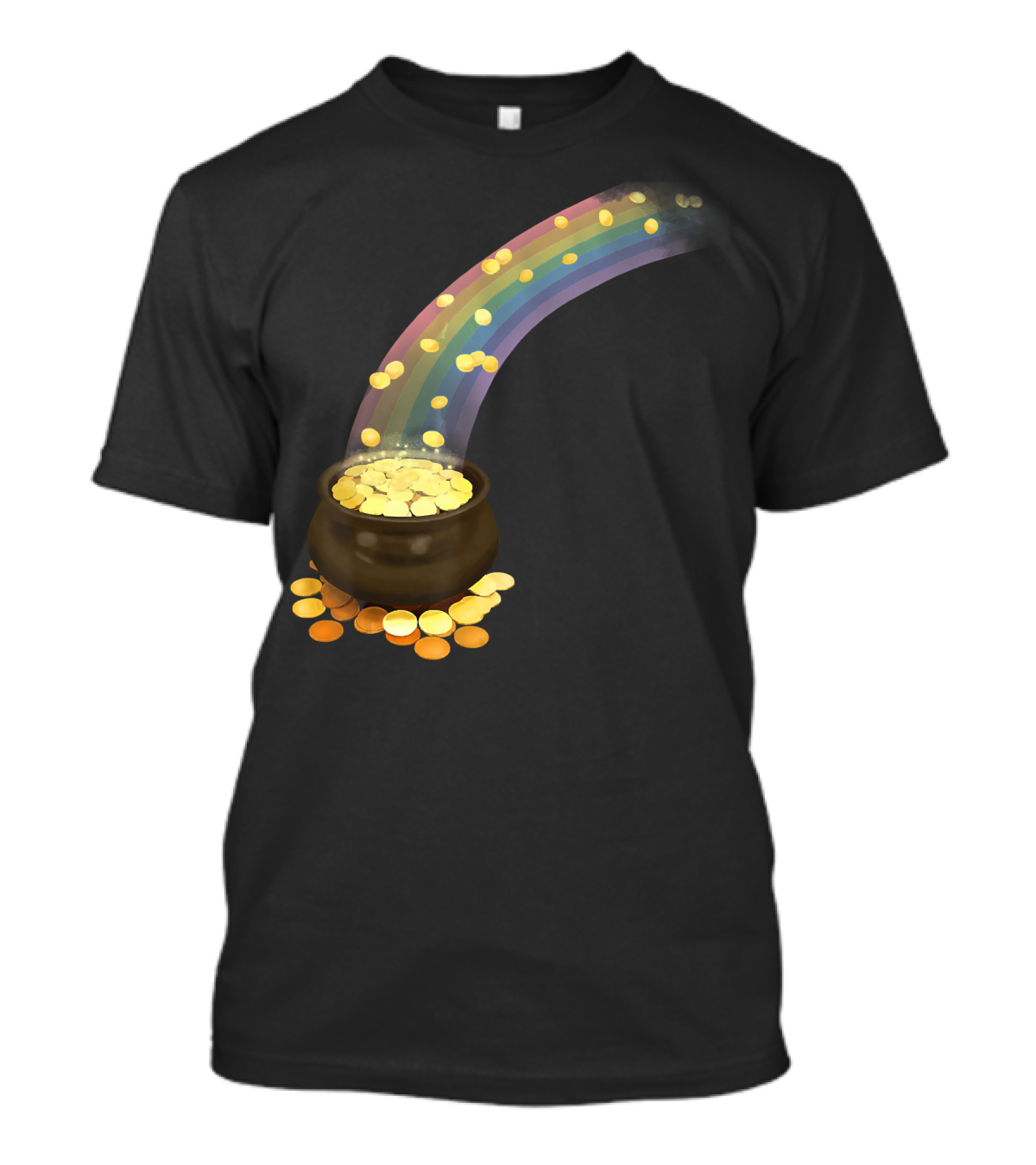 St Patrick's Day Rainbow Pot Of Gold T-Shirt