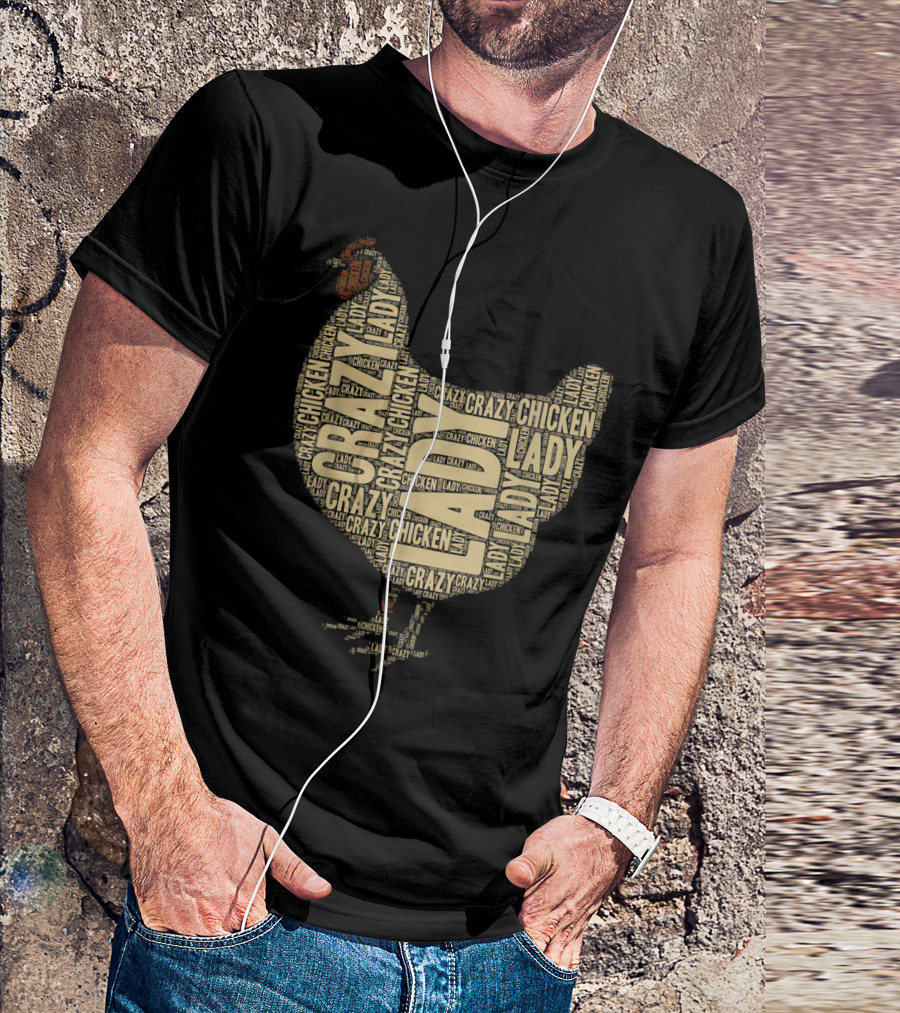Crazy Chicken Lady Farmer Fun Women's Farming T-Shirt