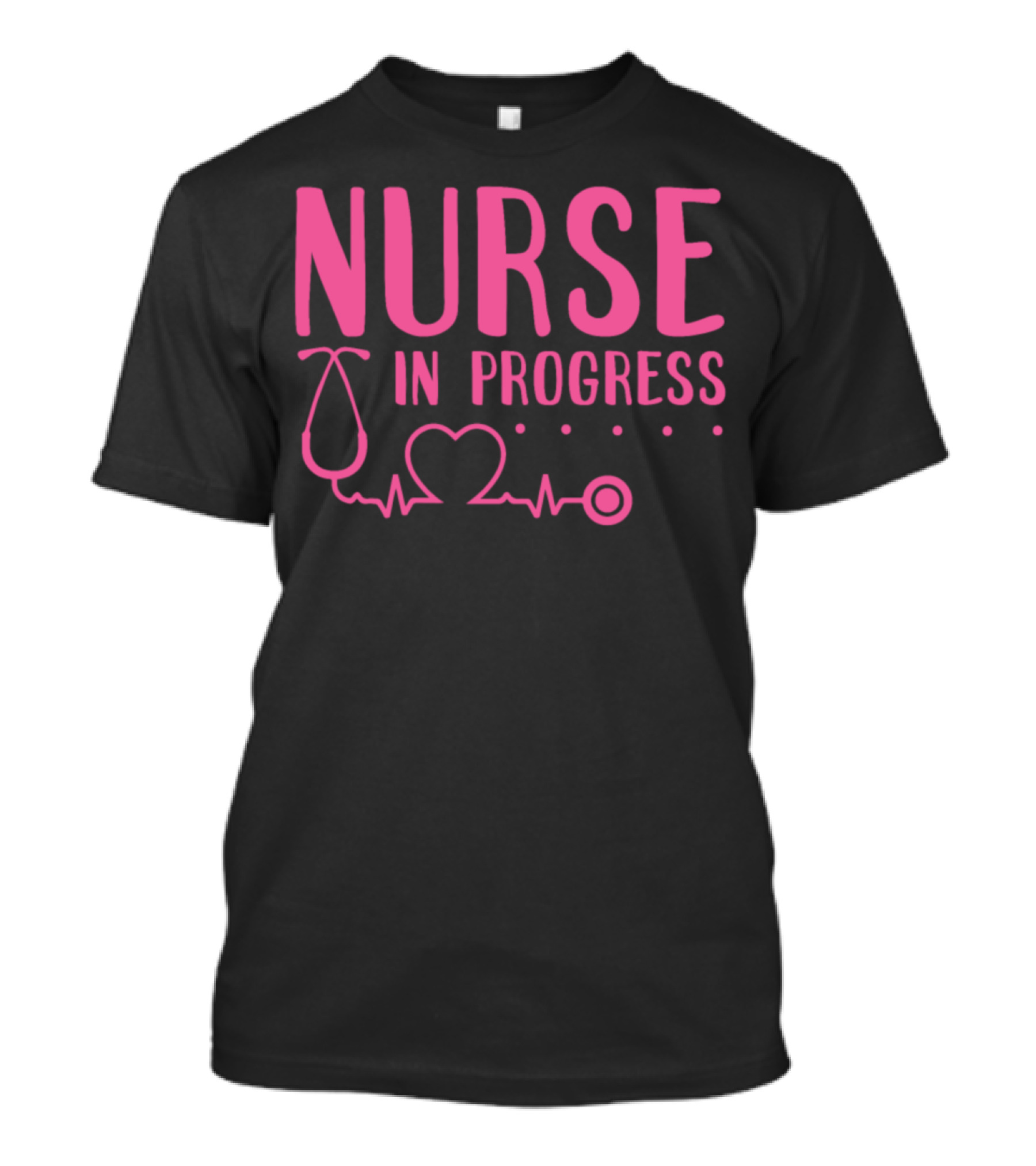 Nurse In Progress Stethoscope Heartbeat T-Shirt