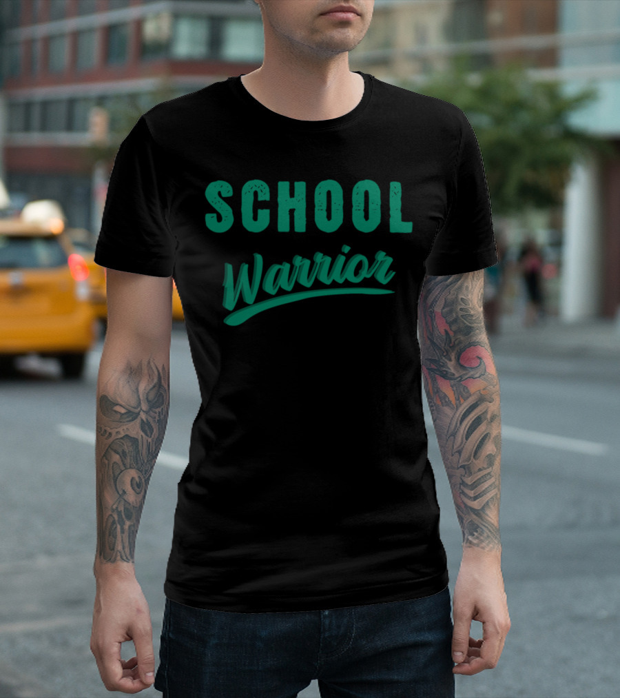 School Warrior Biting Through Exams T-Shirt