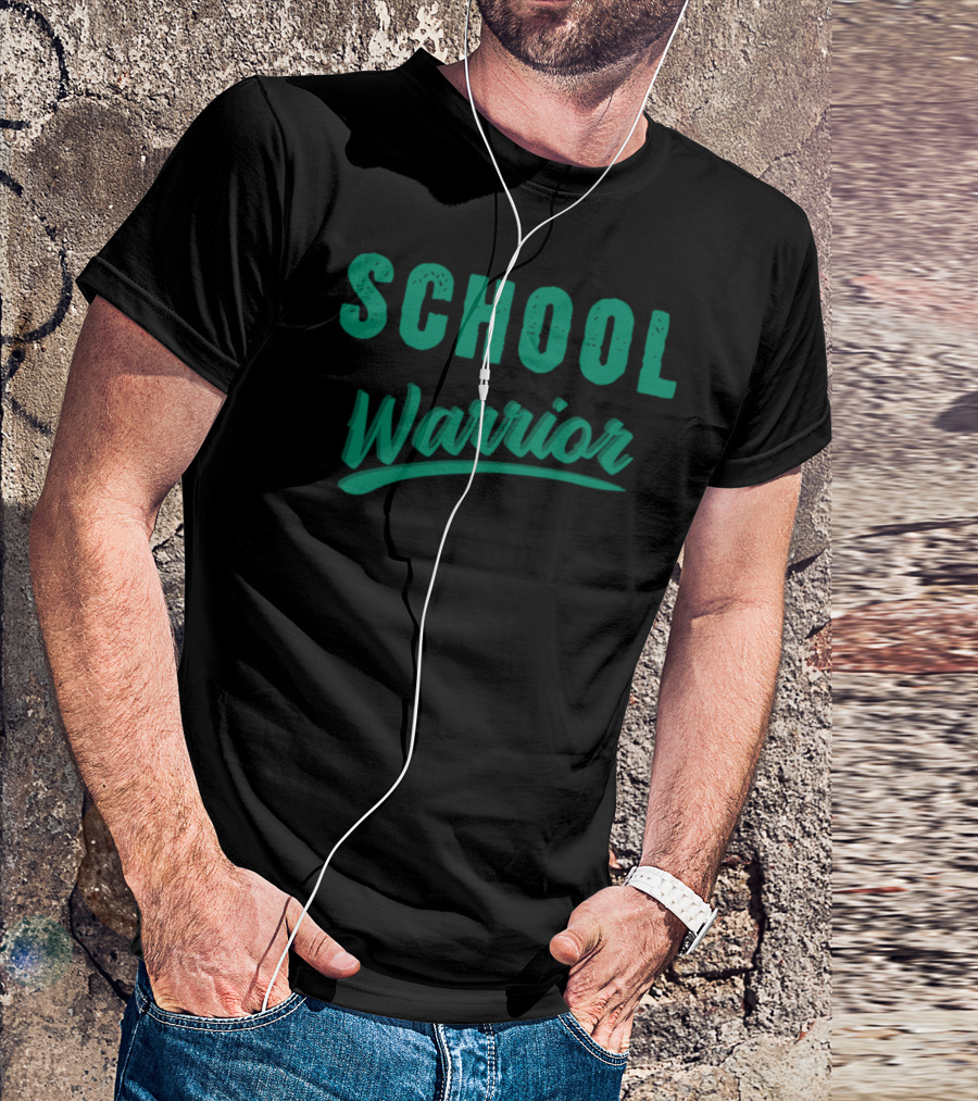 School Warrior Biting Through Exams T-Shirt