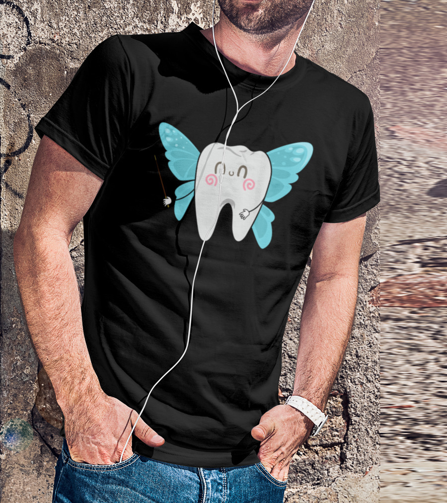 Tooth Fairy Dental Assistant Dentist With Cute Tooth Fairy T-Shirt