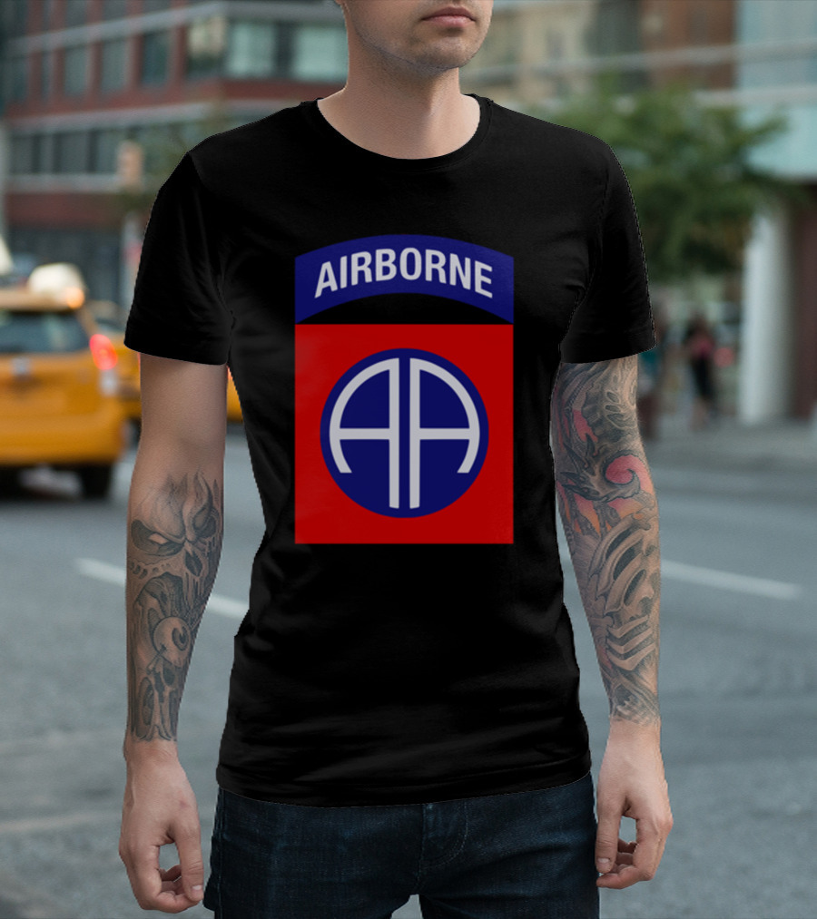 82nd Airborne Veteran Airborne AA T-Shirt