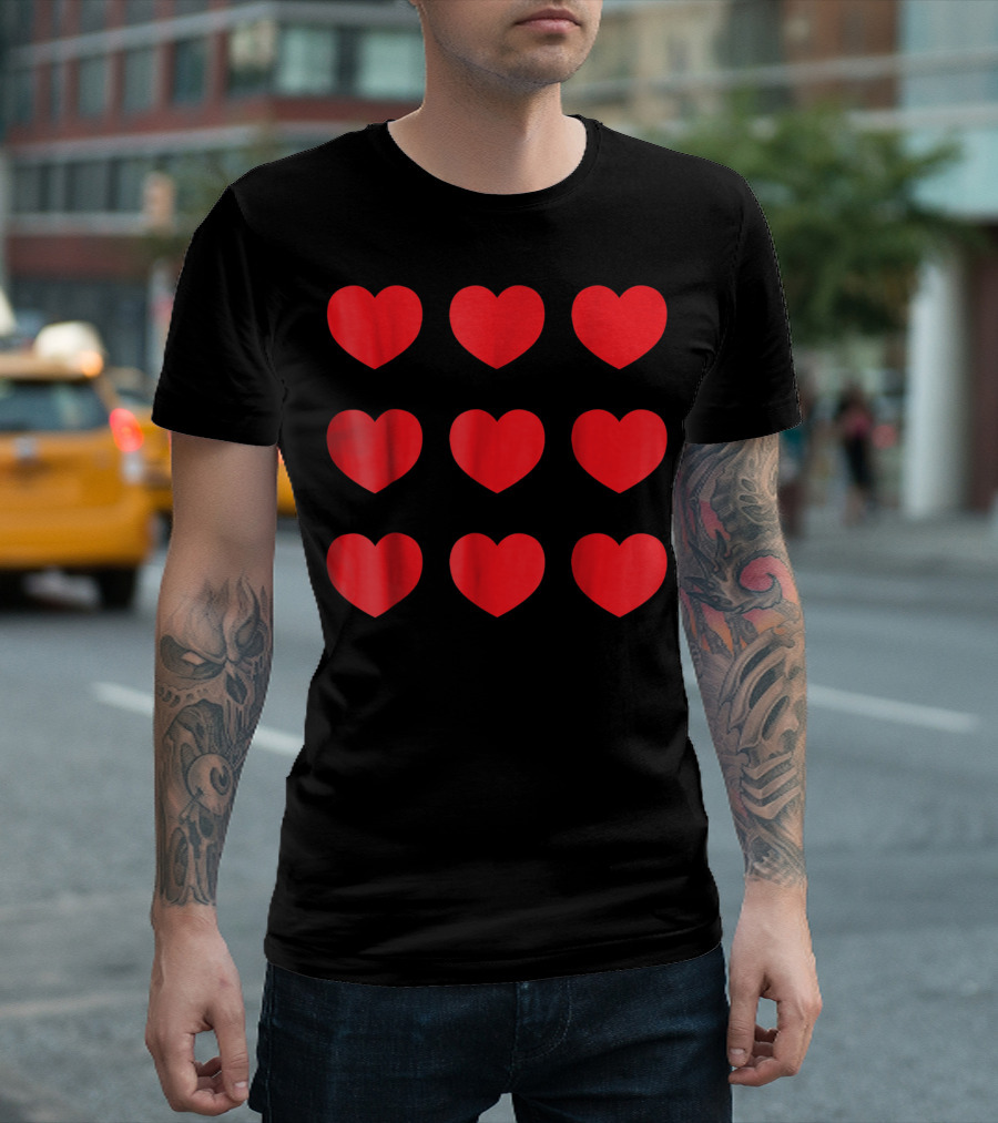 Valentines Day Cute Love Red Heart T-Shirt