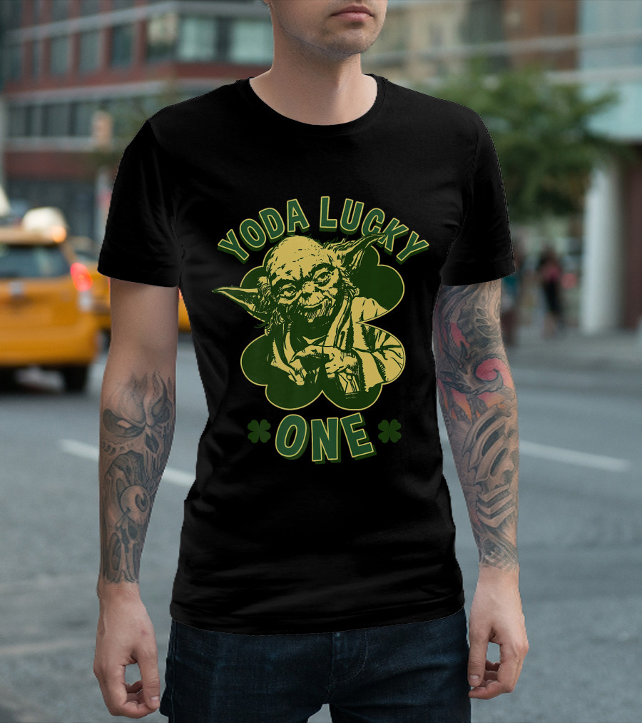 Star Wars Yoda Lucky One St Patrick's Day Shamrock T-Shirt