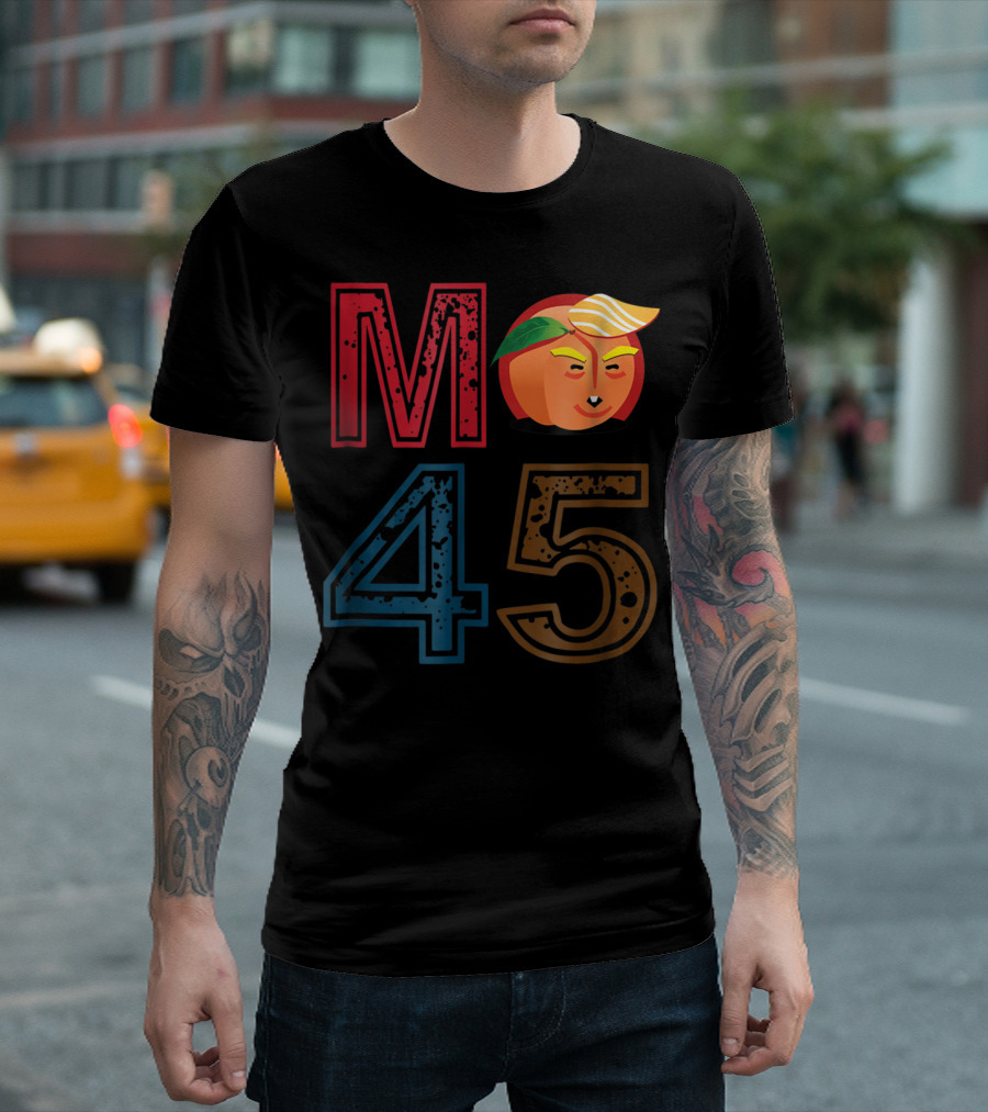 M Peach 45 Funny Impeach Trump Anti Trump T-Shirt