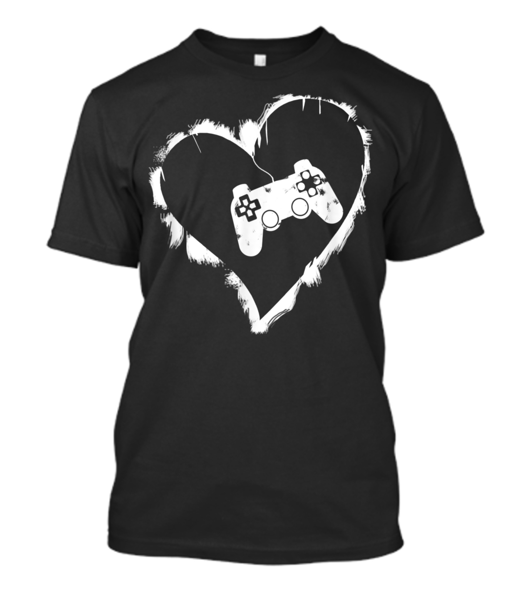 Funny Gaming Video Gamer Heart Controller T-Shirt