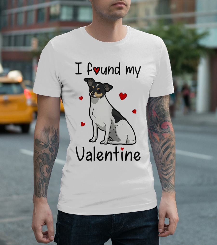I Found My Valentine Rat Terrier Mom Mama T-Shirt