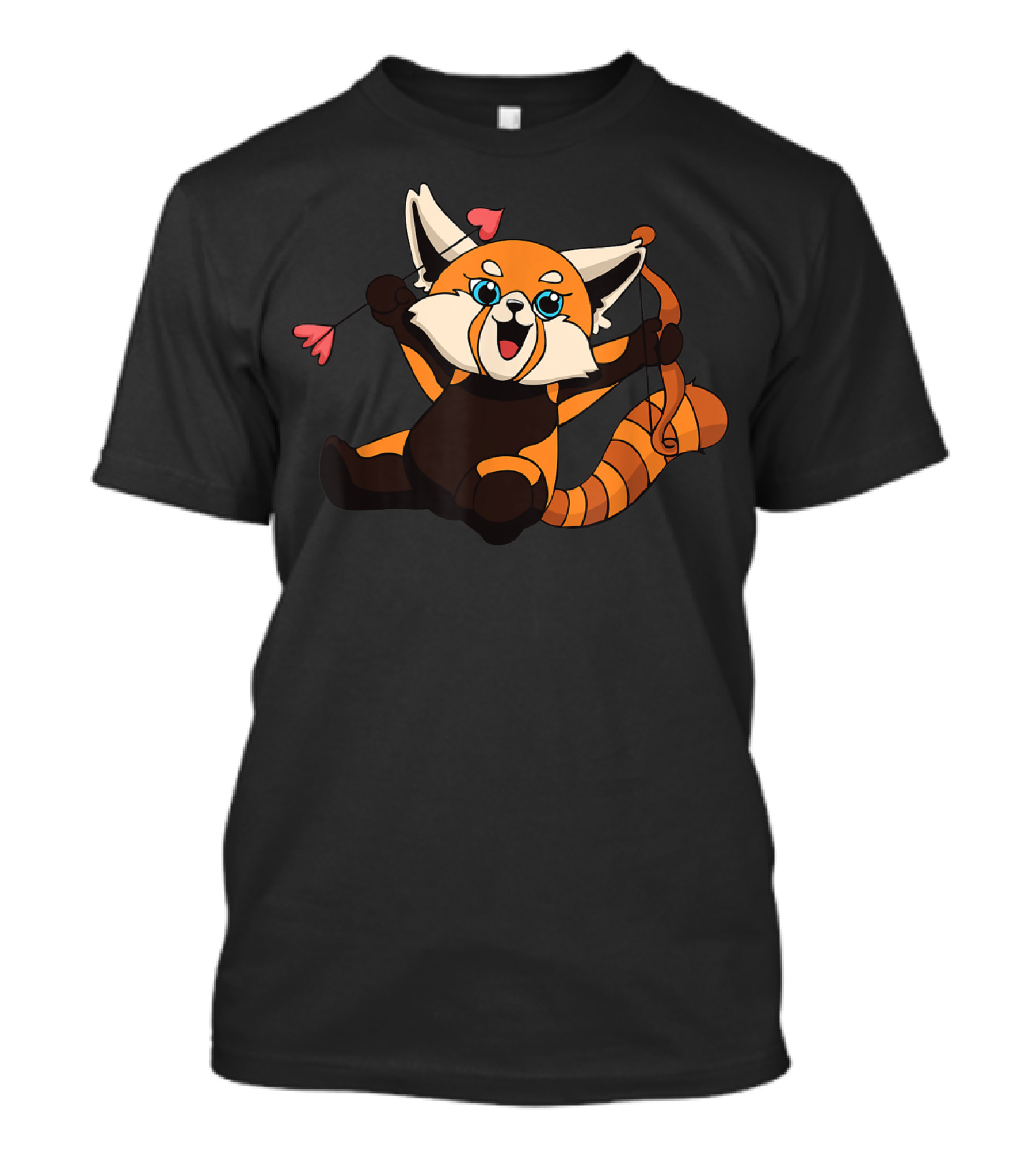 My Red Panda Cupid Valentine Bear With Bow And Arrow T-Shirt