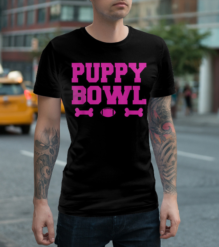 Puppy Bowl Football Bones T-Shirt