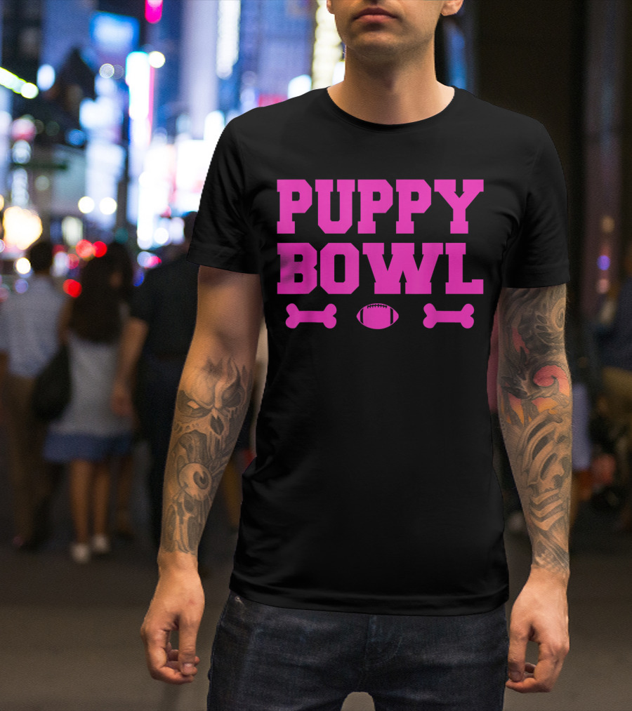 Puppy Bowl Football Bones T-Shirt