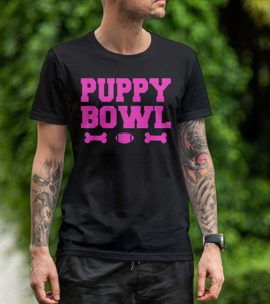 Puppy Bowl Football Bones T-Shirt