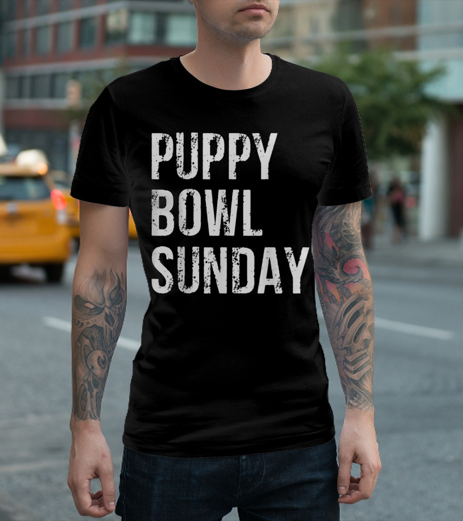 Puppy Bowl Sunday Funny Dog T-Shirt