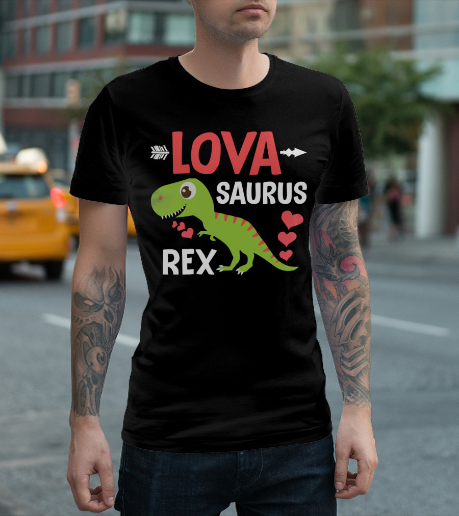 LOVE SAURUS REX Dinosaur Lover Valentine T-Shirt