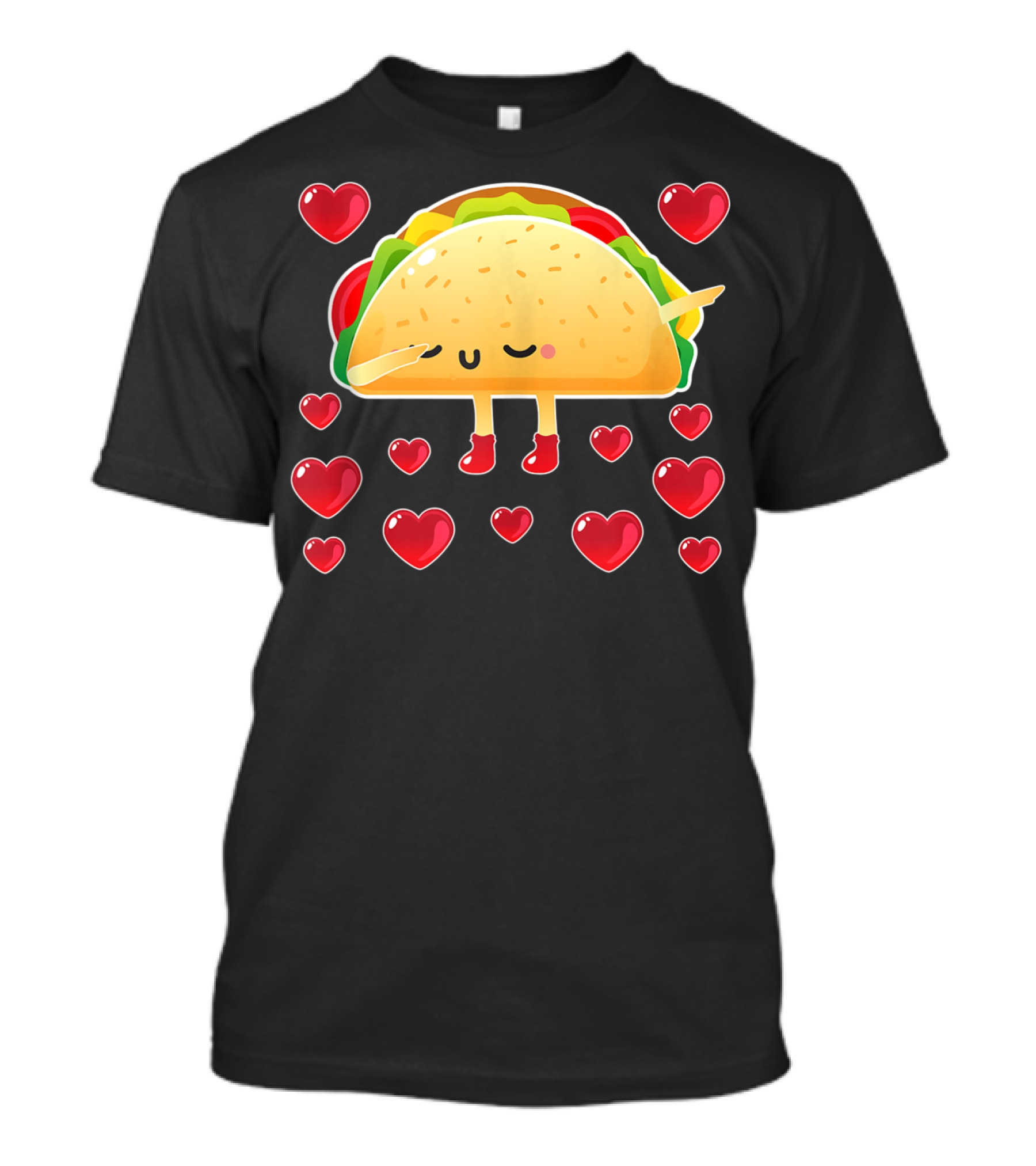Valentine Taco With Hearts T-Shirt