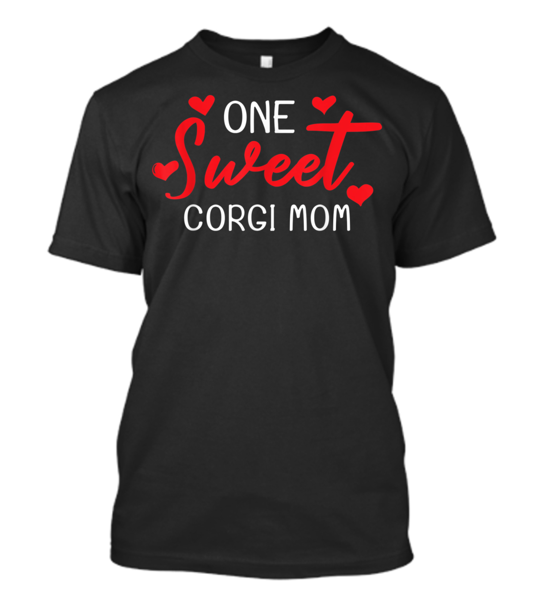 One Sweet Corgi Mom Valentine's Day Heart T-Shirt