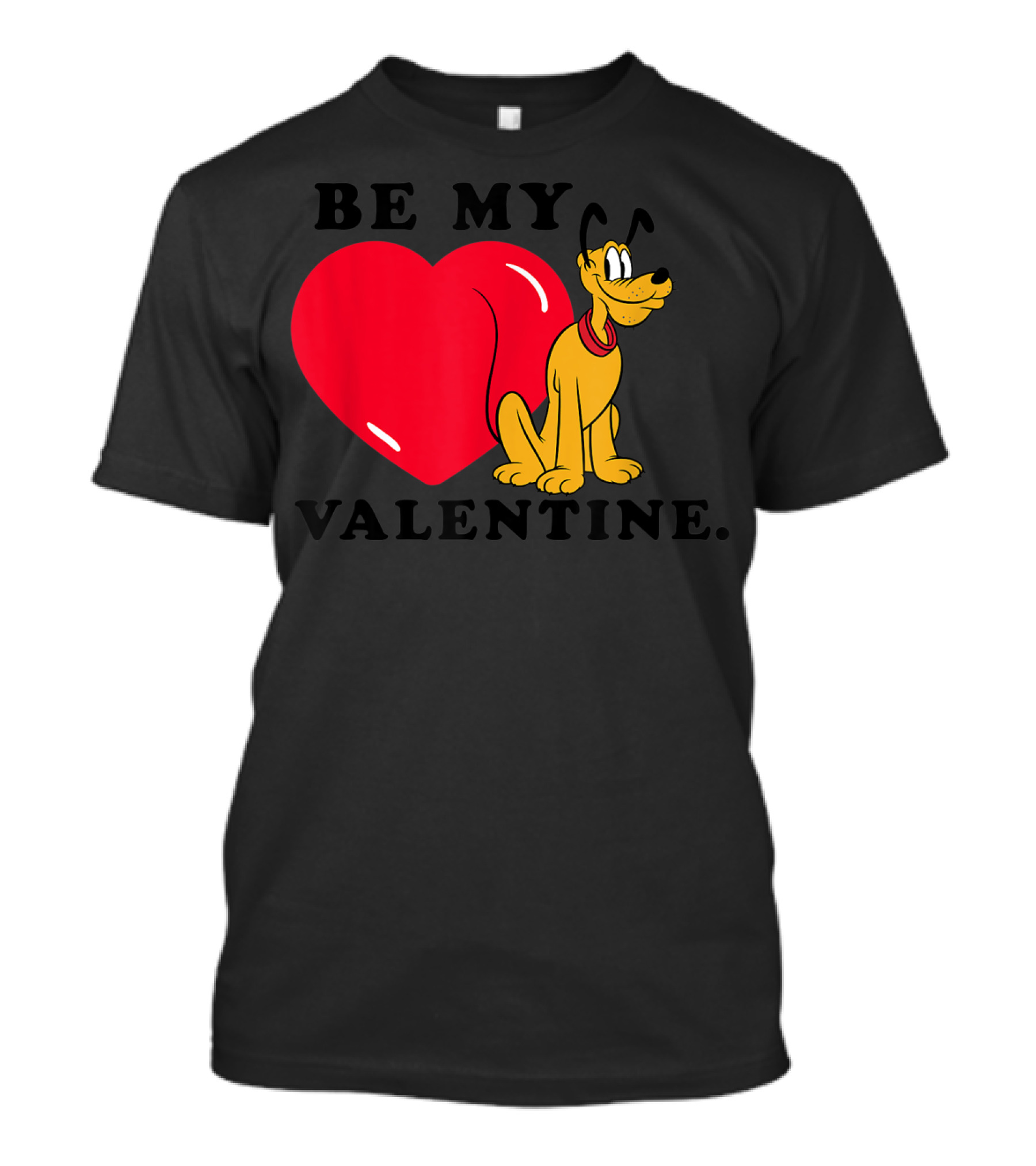 Be My Valentine Pluto Disney Heart T-Shirt