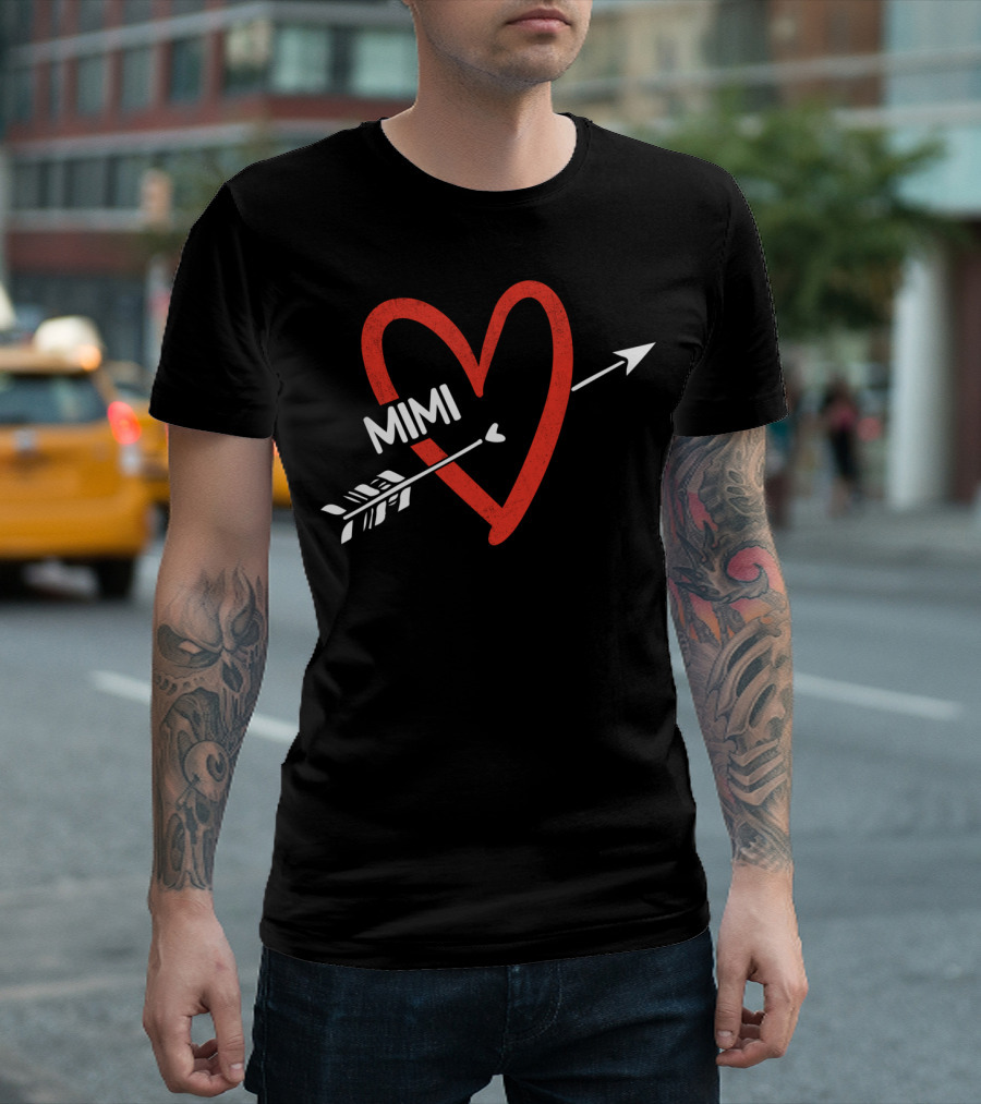 Heart and Arrow Valentine Love for My Mimi T-Shirt