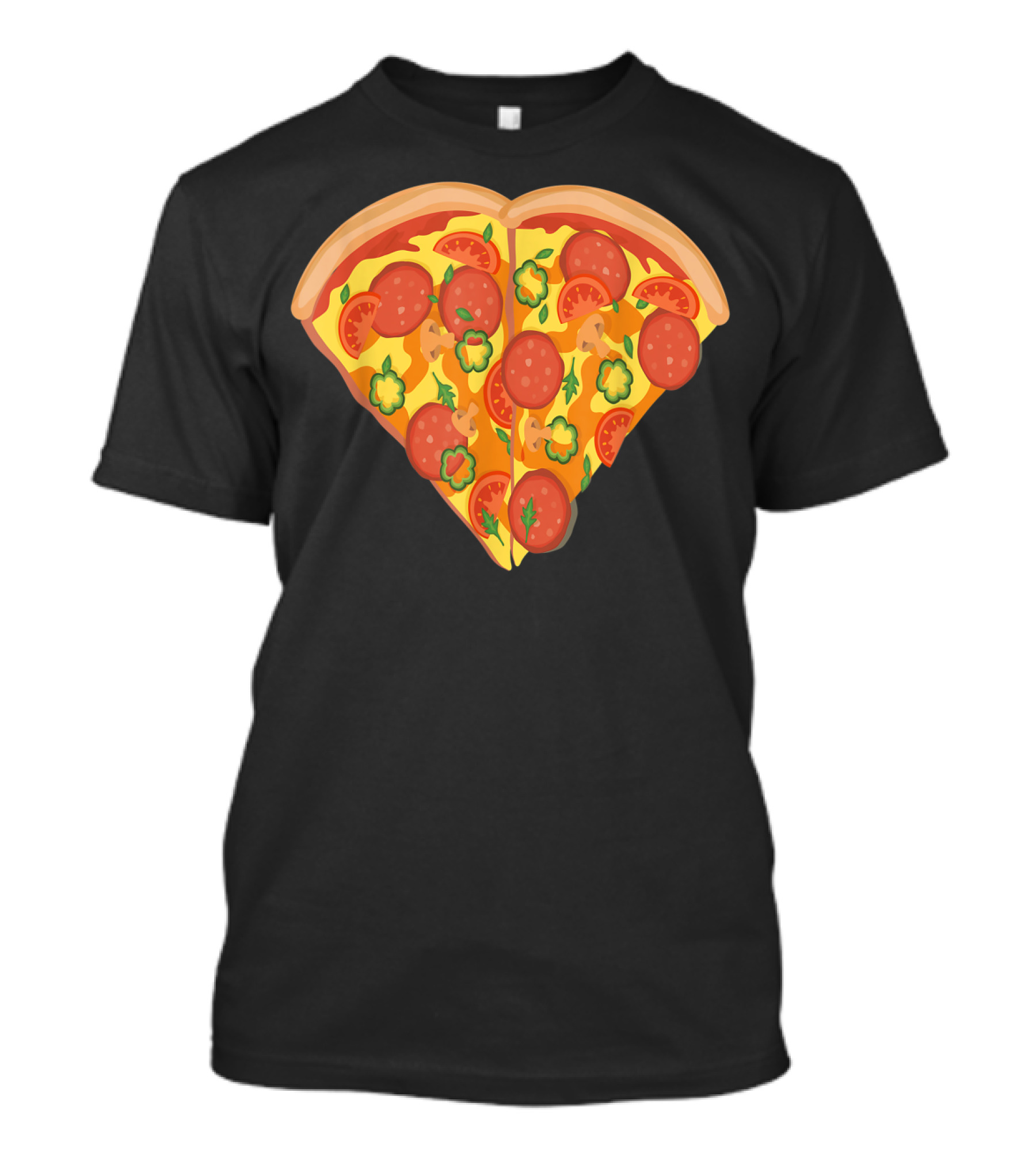 Pizza Is My Valentine Heart-Shaped Pizza Lovers T-Shirt