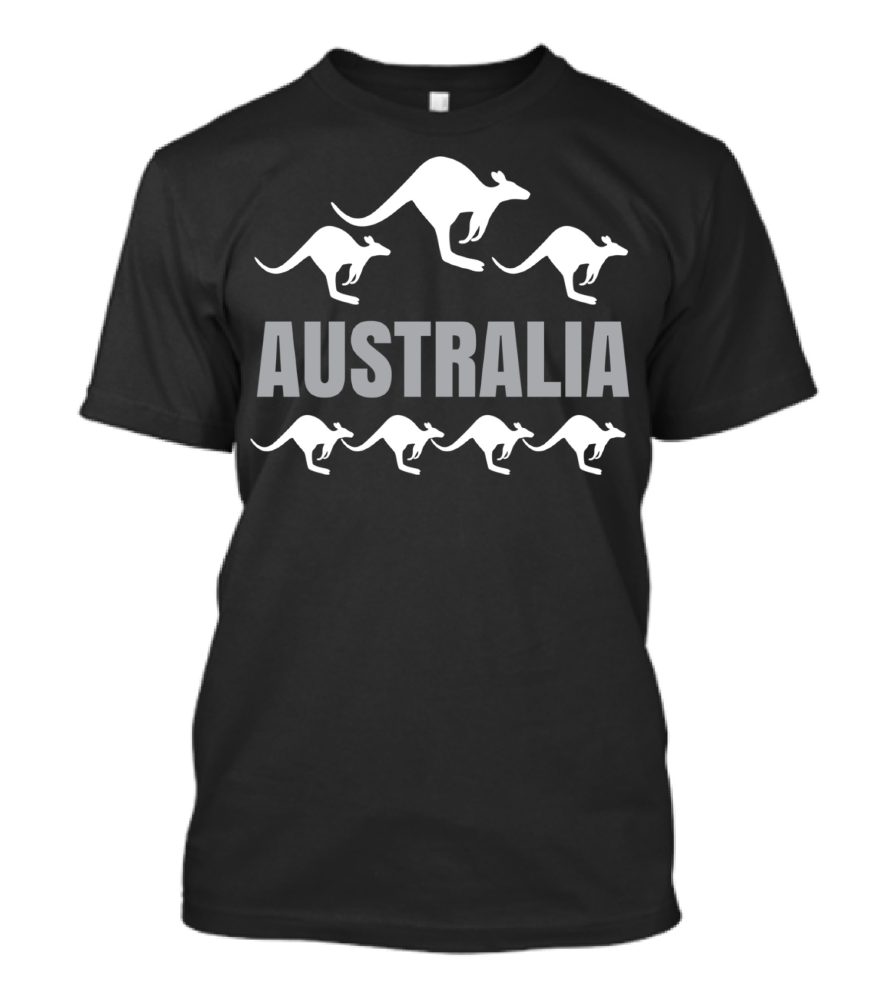 Australia Kangaroo Silhouettes For Australia Lovers T-Shirt