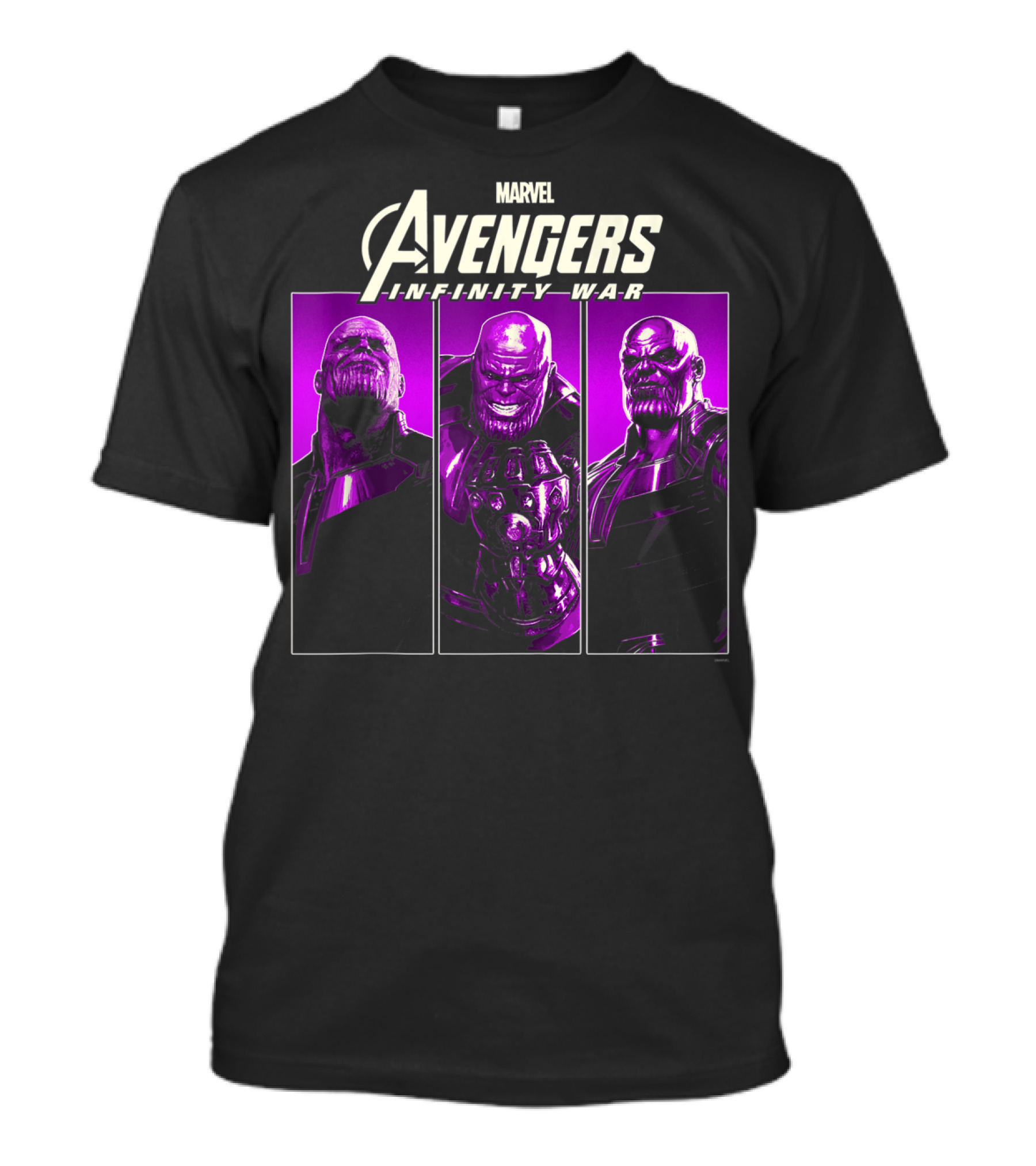 Marvel Avengers Infinity War Thanos Purple Panel Trio T-Shirt
