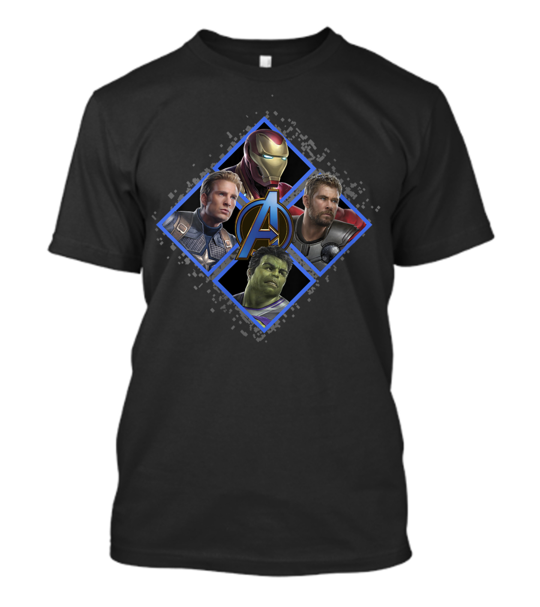 Marvel Avengers Endgame Triangle Captain America Iron Man Thor Hulk T-Shirt