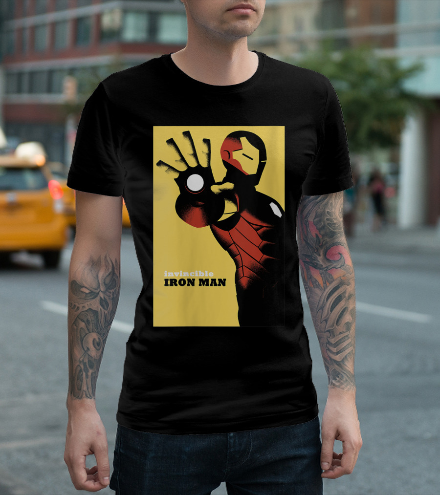 Invincible Iron Man Avengers Marvel Golden T-Shirt